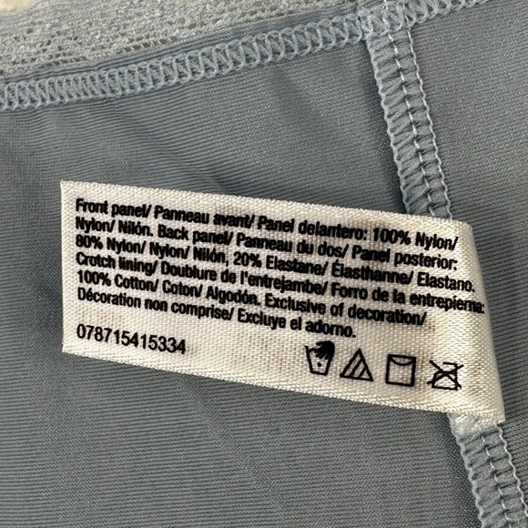 Maidenform Women's Size XL 8 Panty Hipster Cheeky Lace Comfort Devotion Blue New - Picture 4 of 9